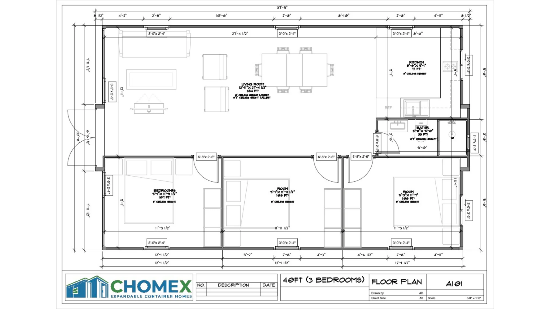 40ft Expandable Container House: