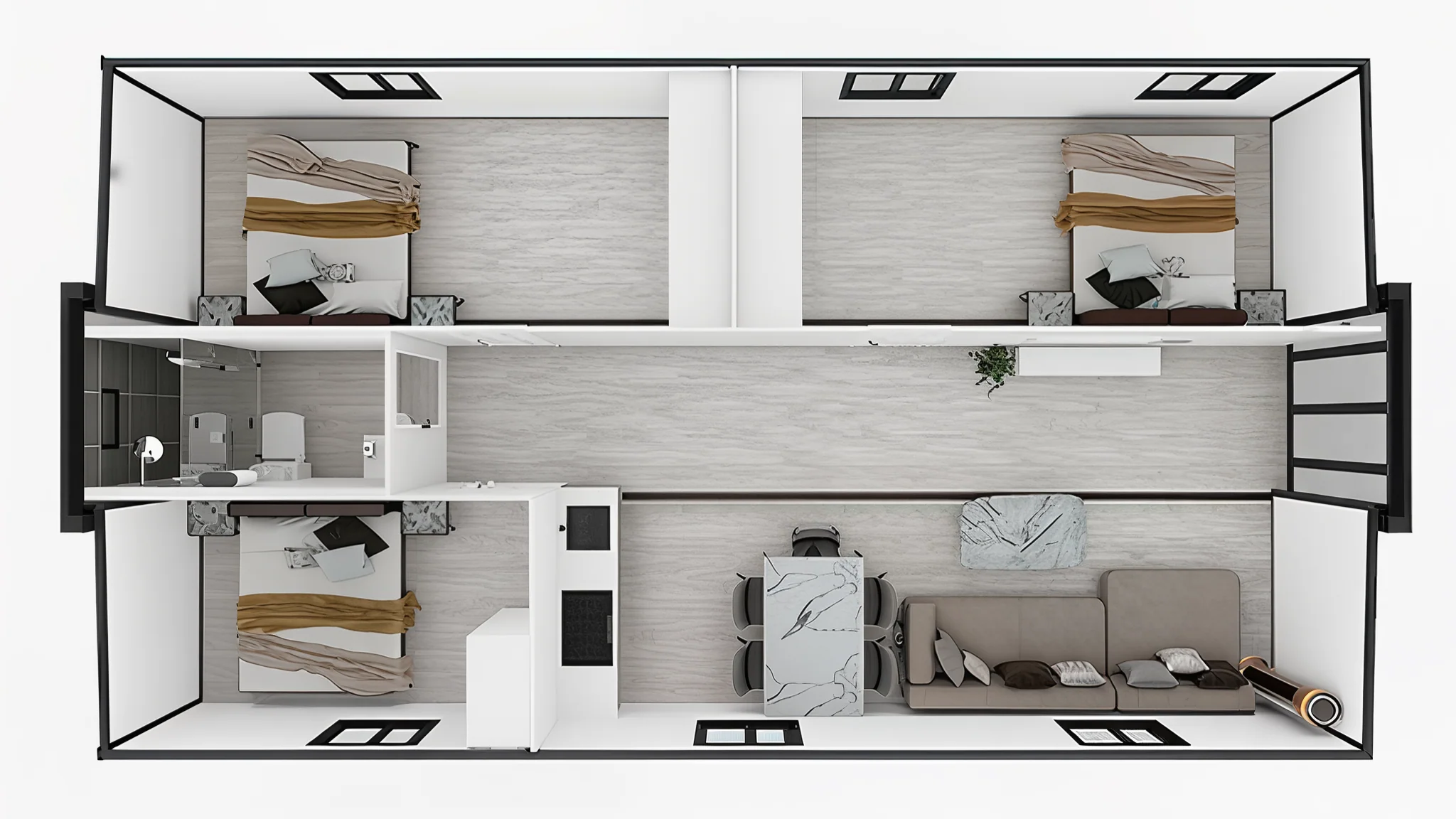 40ft Expandable Container House: