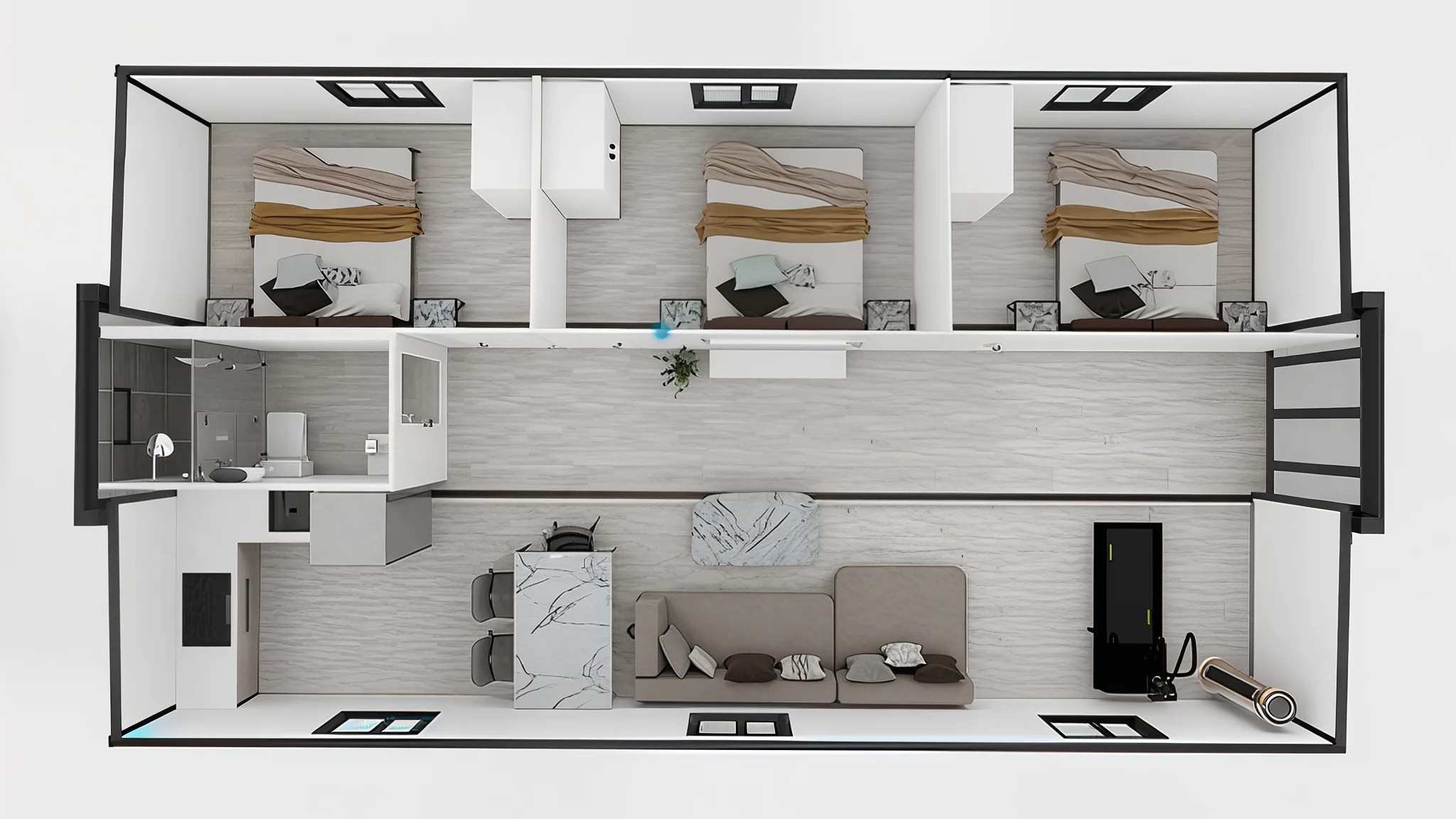 40ft Expandable Container House: